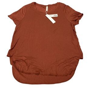 Gentle Fawn Alabama Jersey Knit Short Sleeve T-Shirt Womens Sz M Chili MSRP: $52